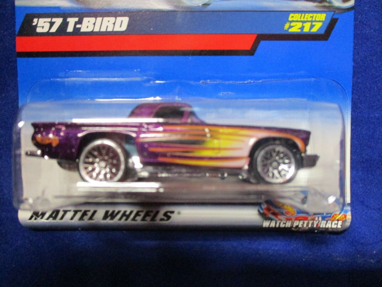 Hot Wheels Mattel Wheels '57 T-Bird 2000 Collector #217 Purple