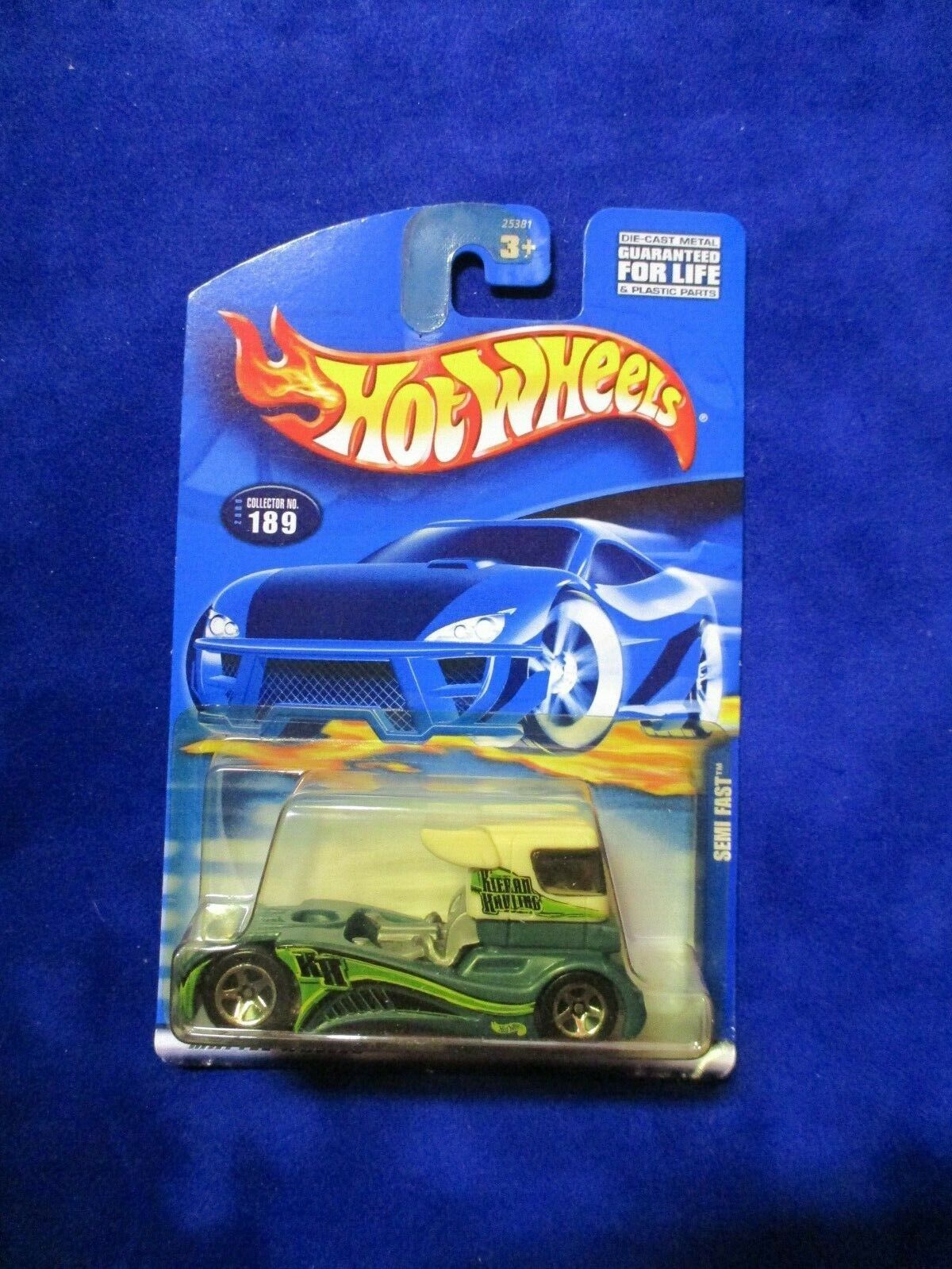 Hot Wheels Mattel Wheels Semi Fast 2000 Collector No. 189 Green White