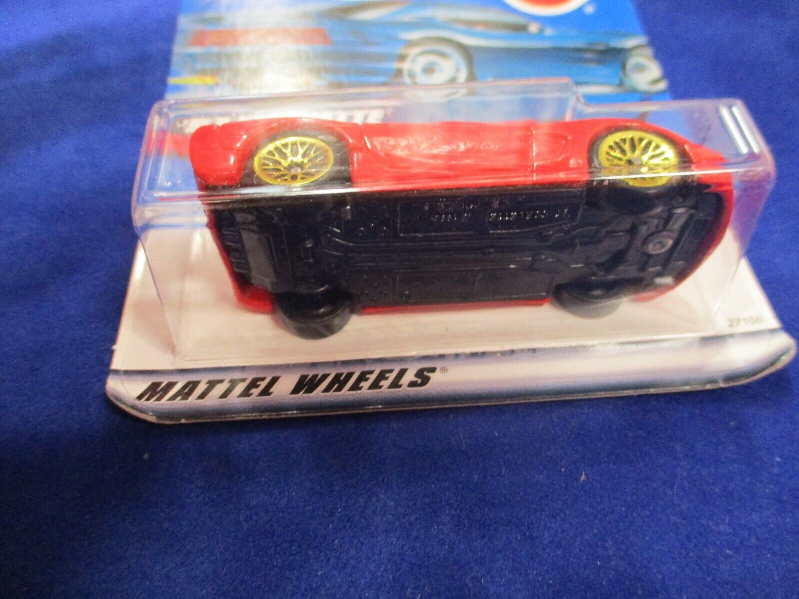 Hot Wheels Mattel Wheels'97 Corvette Red Car Gold Wheels