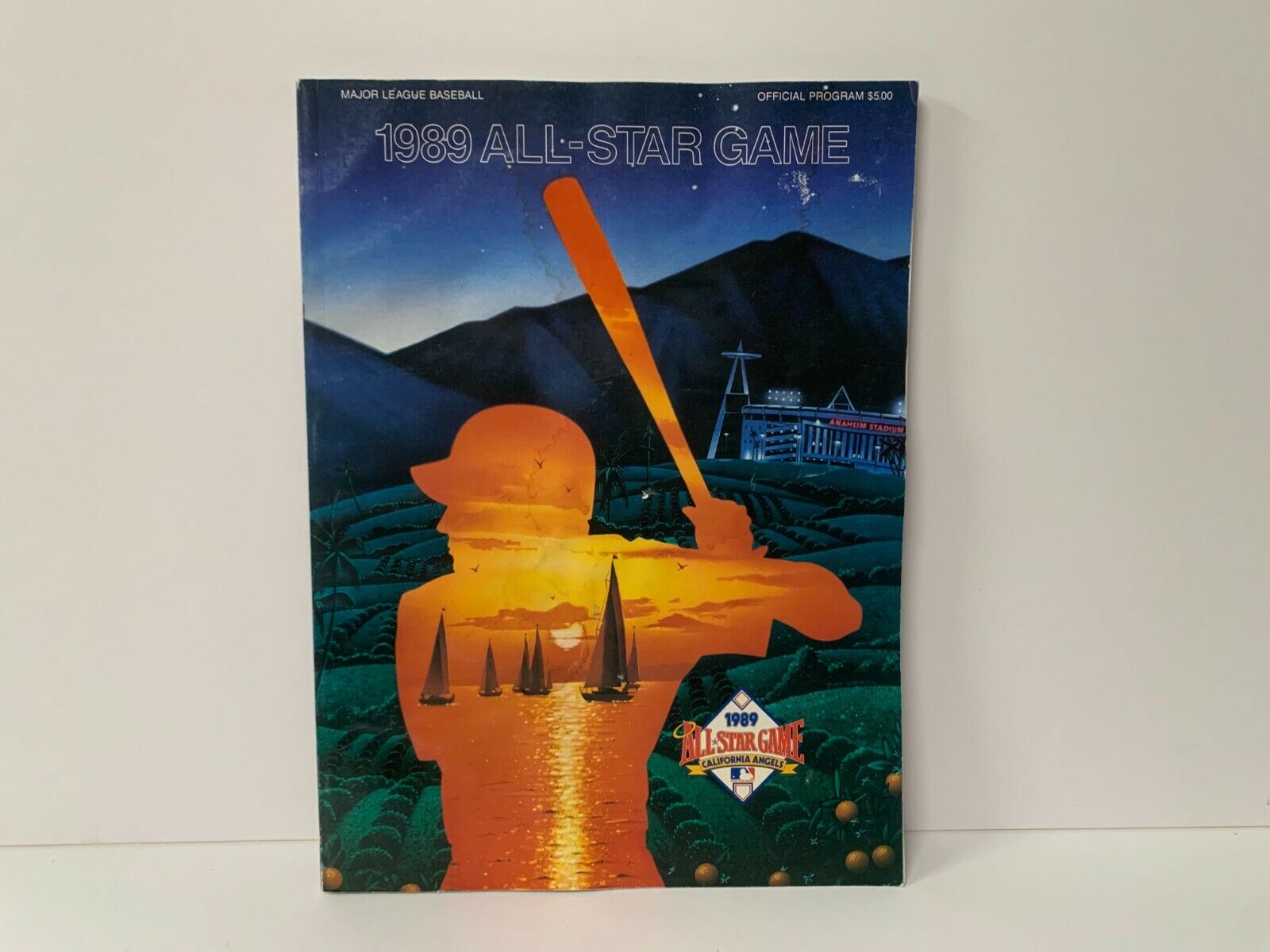 1989 MLB All Star Game Official Program California Angels in VG Condition