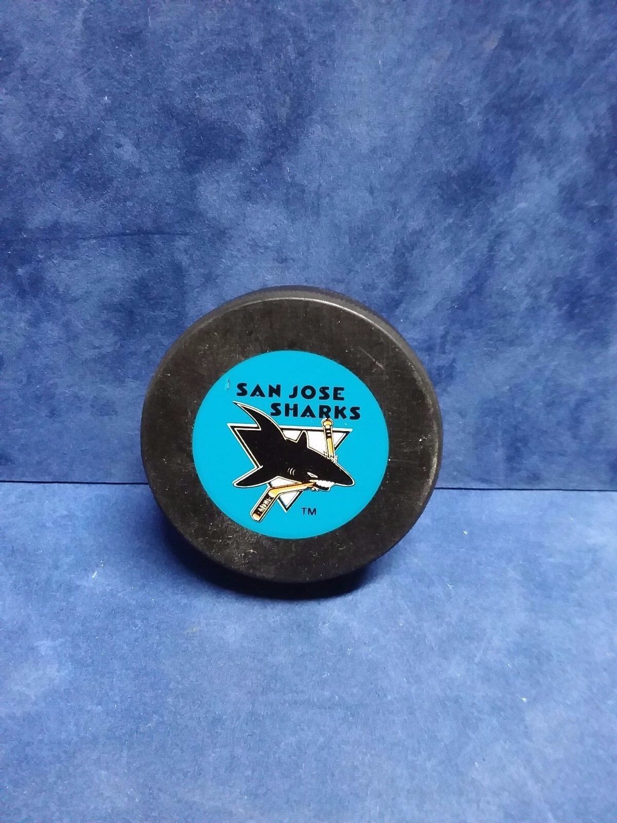 San Jose Sharks 92-93 Zeigler Official Game Puck