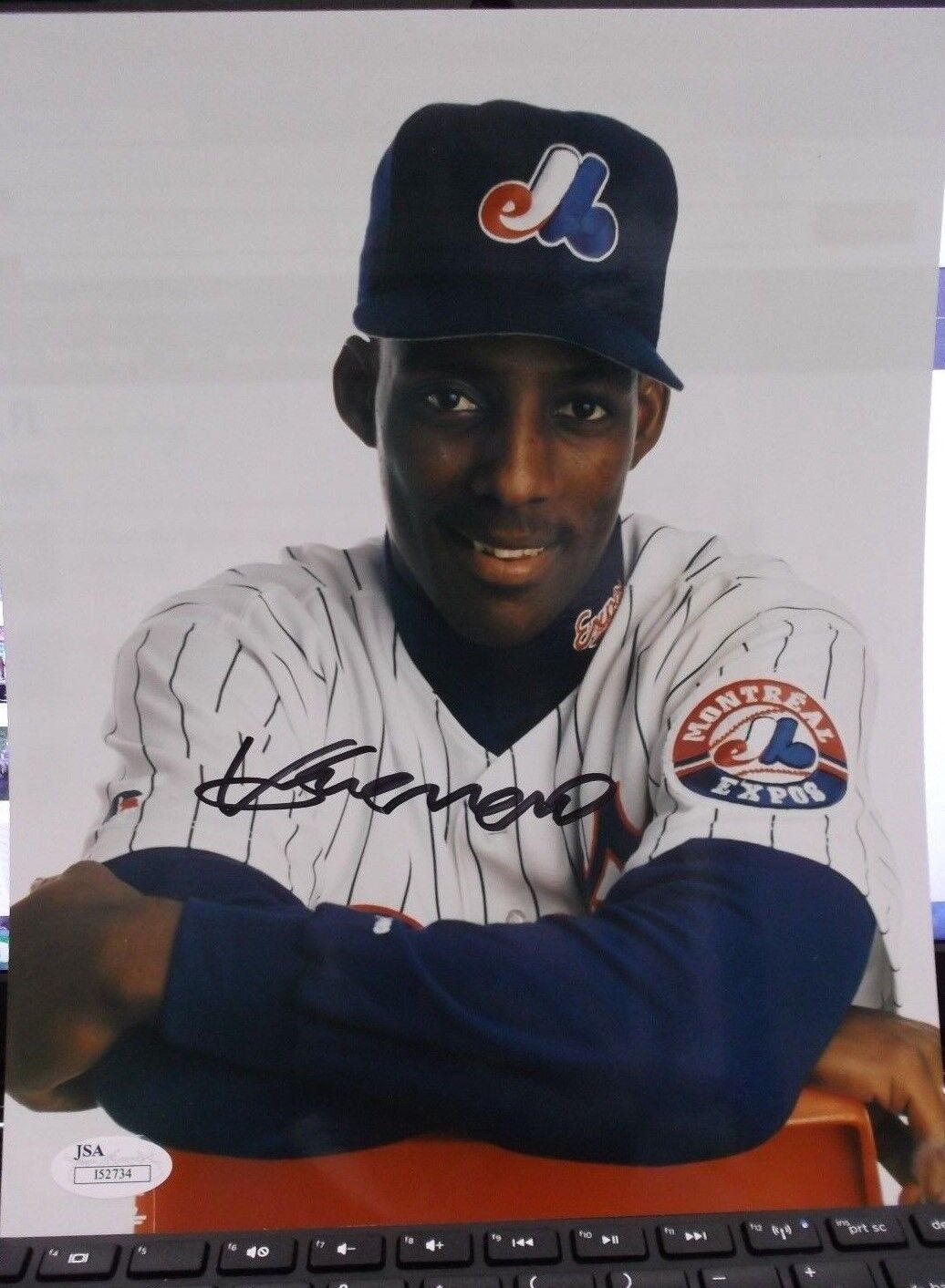 Vladimir Gurrerro ROOKIE signed autographed Photo JSA COA I52734 EXPOS