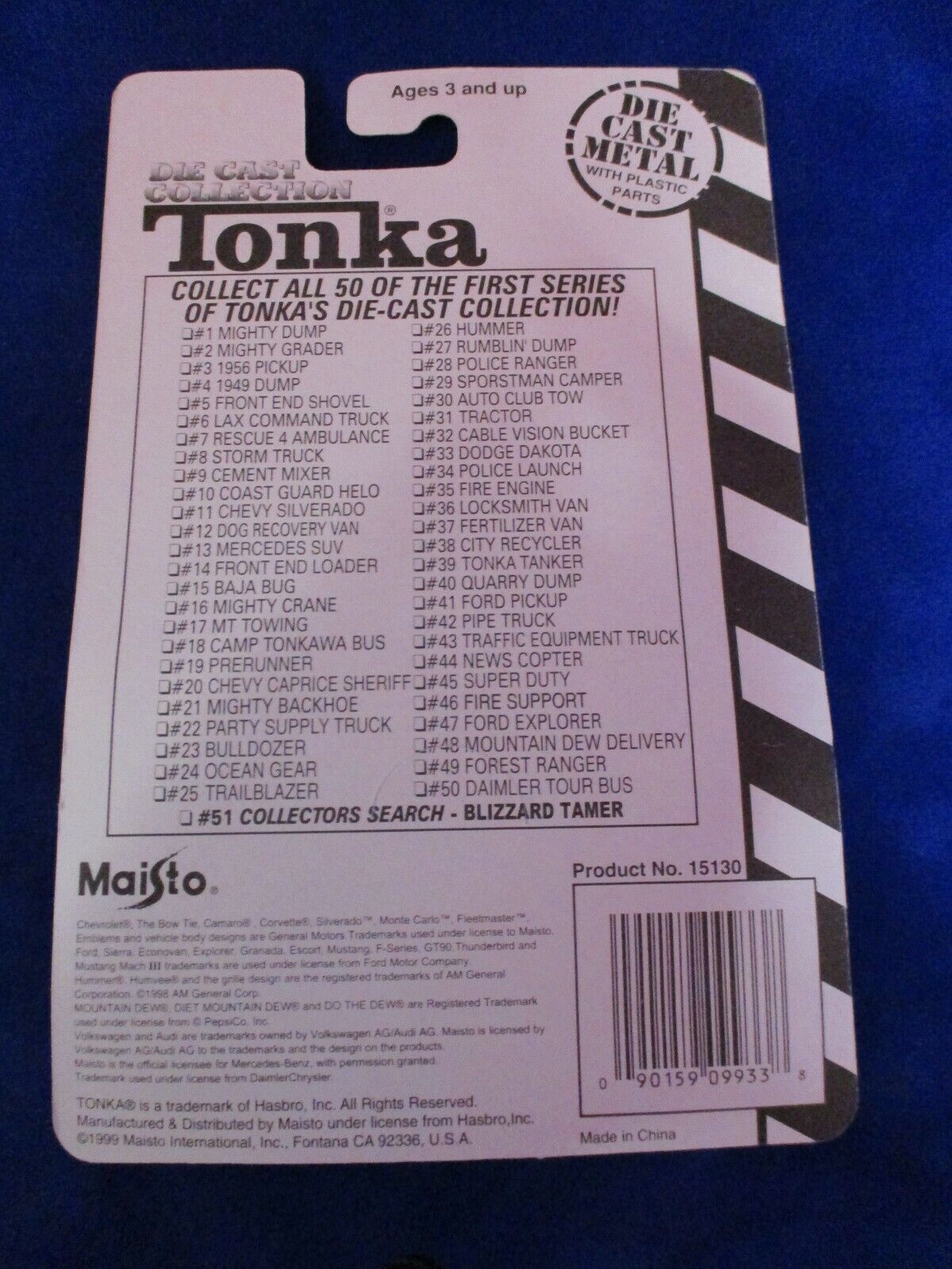 Tonka Die Cast Collection News Copter #44/50