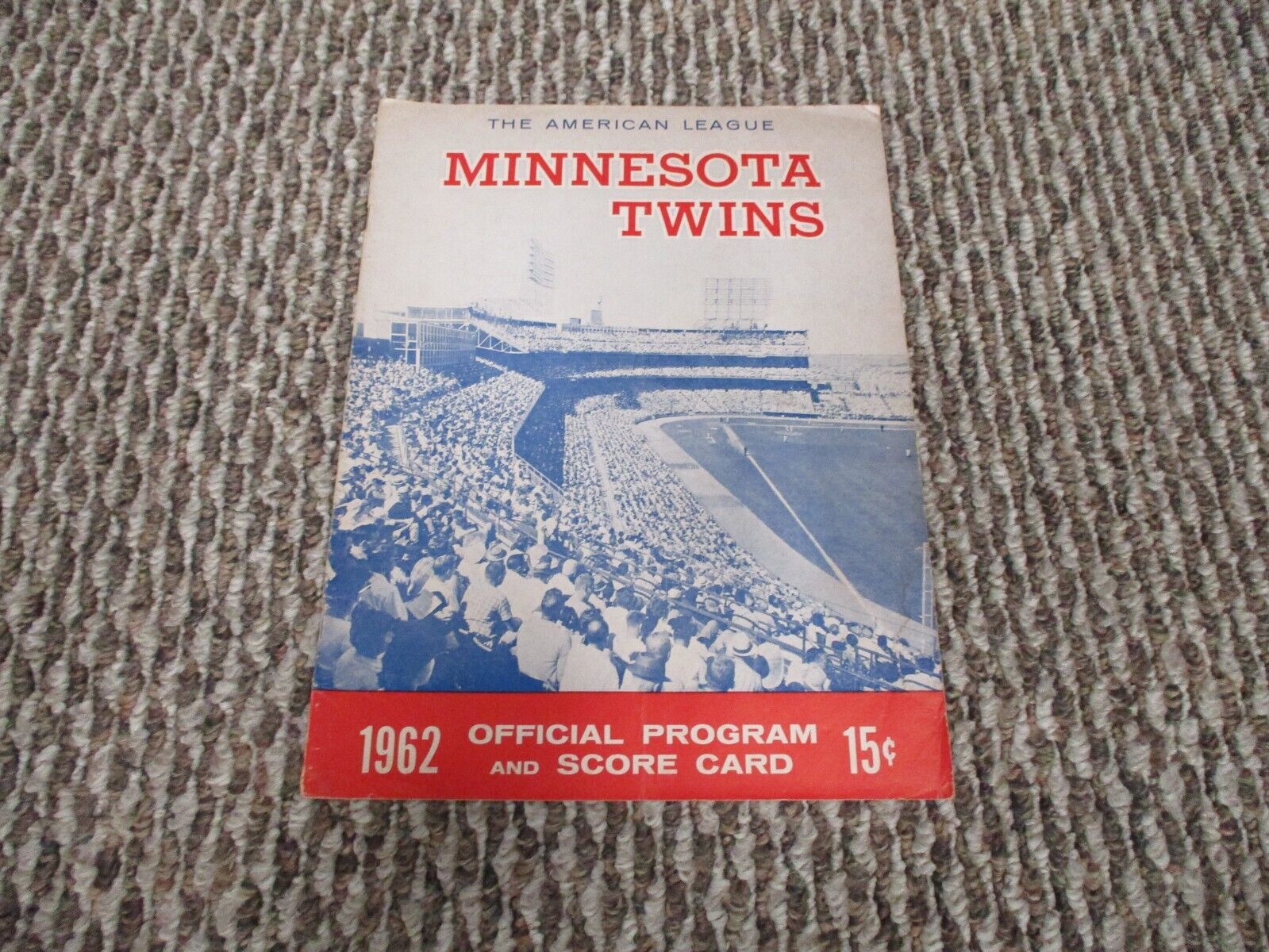 MLB The American League Minnesota Twins 1962 Program Score Card