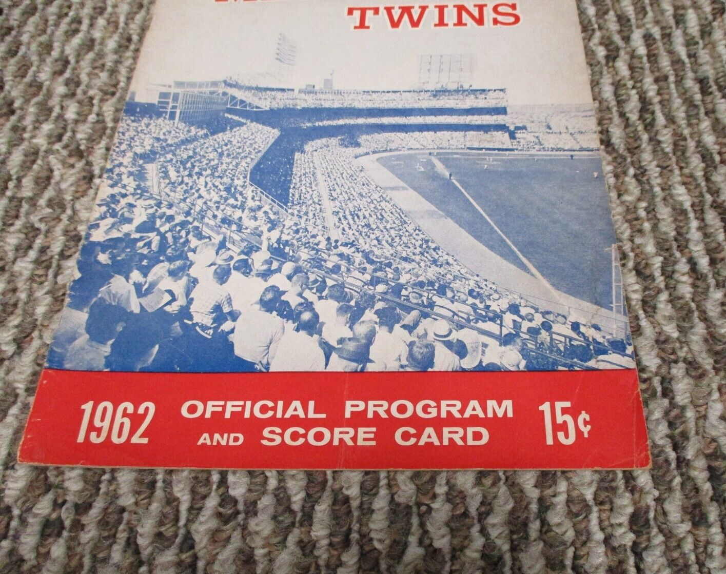 MLB The American League Minnesota Twins 1962 Program Score Card