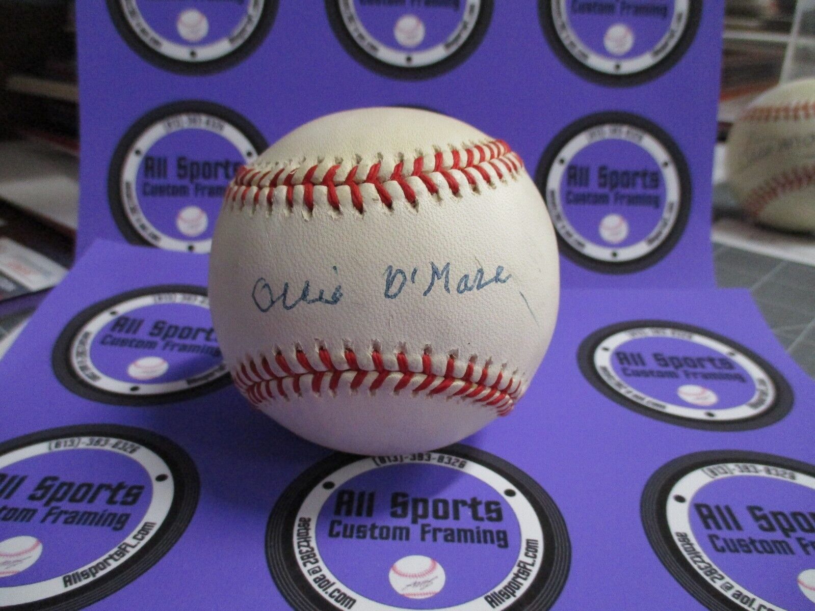 Ollie O'Mara Brooklyn Robins Autographed Baseball JSA #AD60396