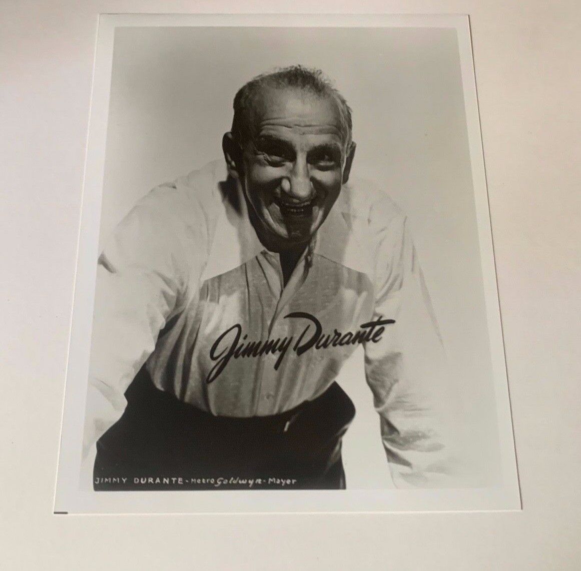 Jimmy Durante Unsigned Vintage Publicity 8x10 Black and White Celebrity Photo