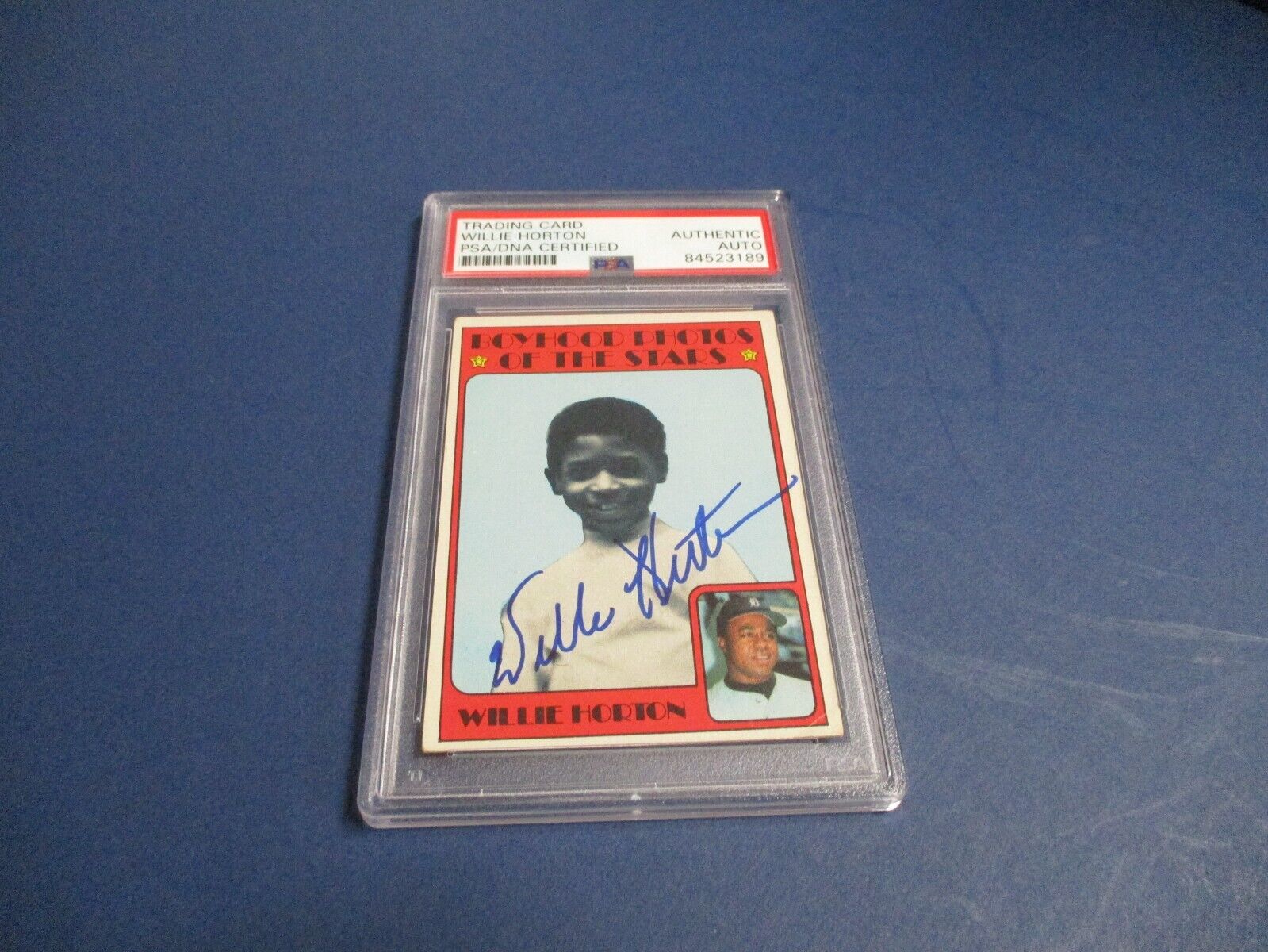 Willie Horton Tigers Autographed Signed 1972 Topps Card #494 PSA Slab #84523189