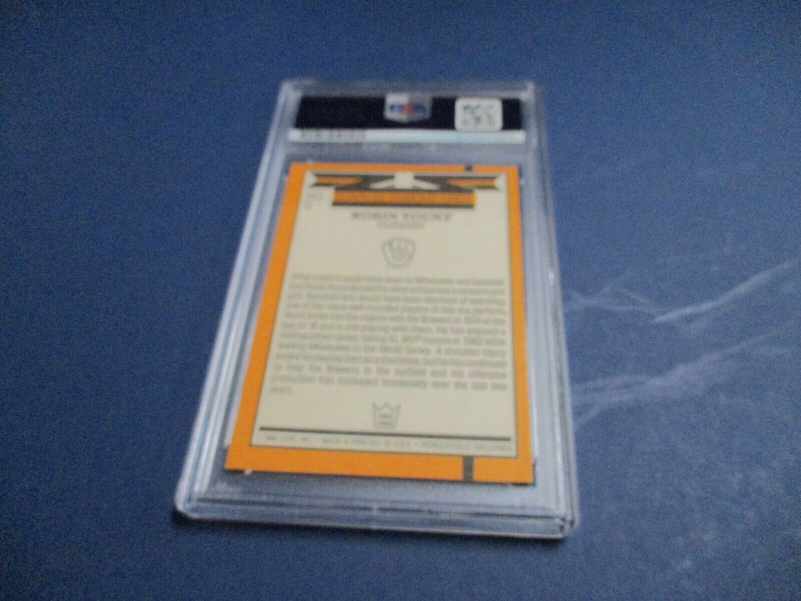 Robin Yount Autographed Signed 1988 Donruss Diamond King PSA Slab #84341321