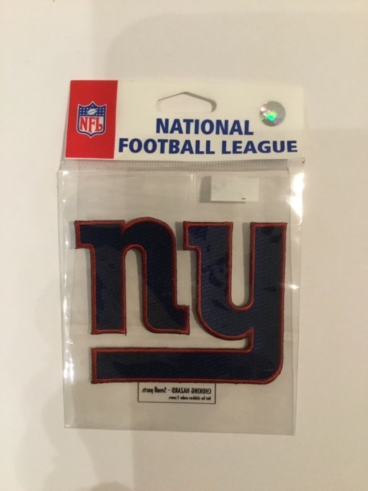 NFL New York Giants Logo Patch 3x3 Inch EK Success NIP Old Stock