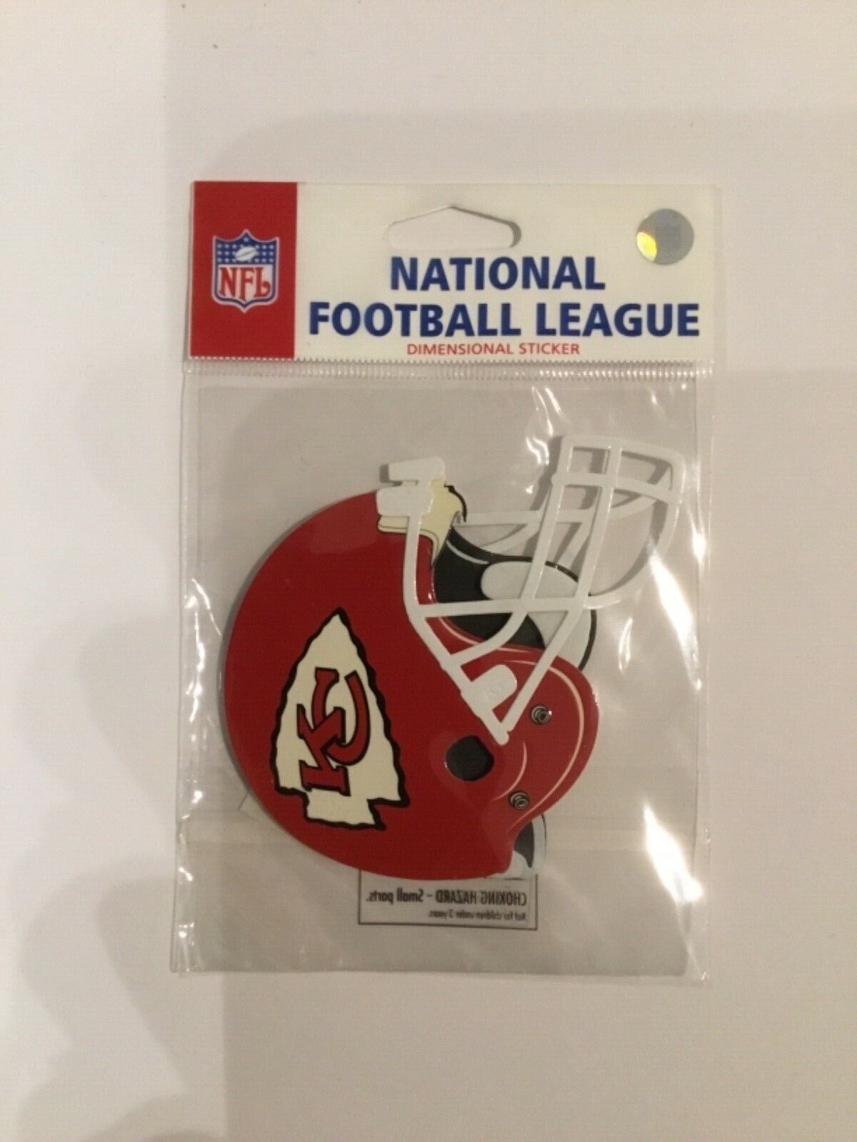 Kansas City Chiefs Helmet Sticker 3.5x3 Inch EK Success NIP Old Stock