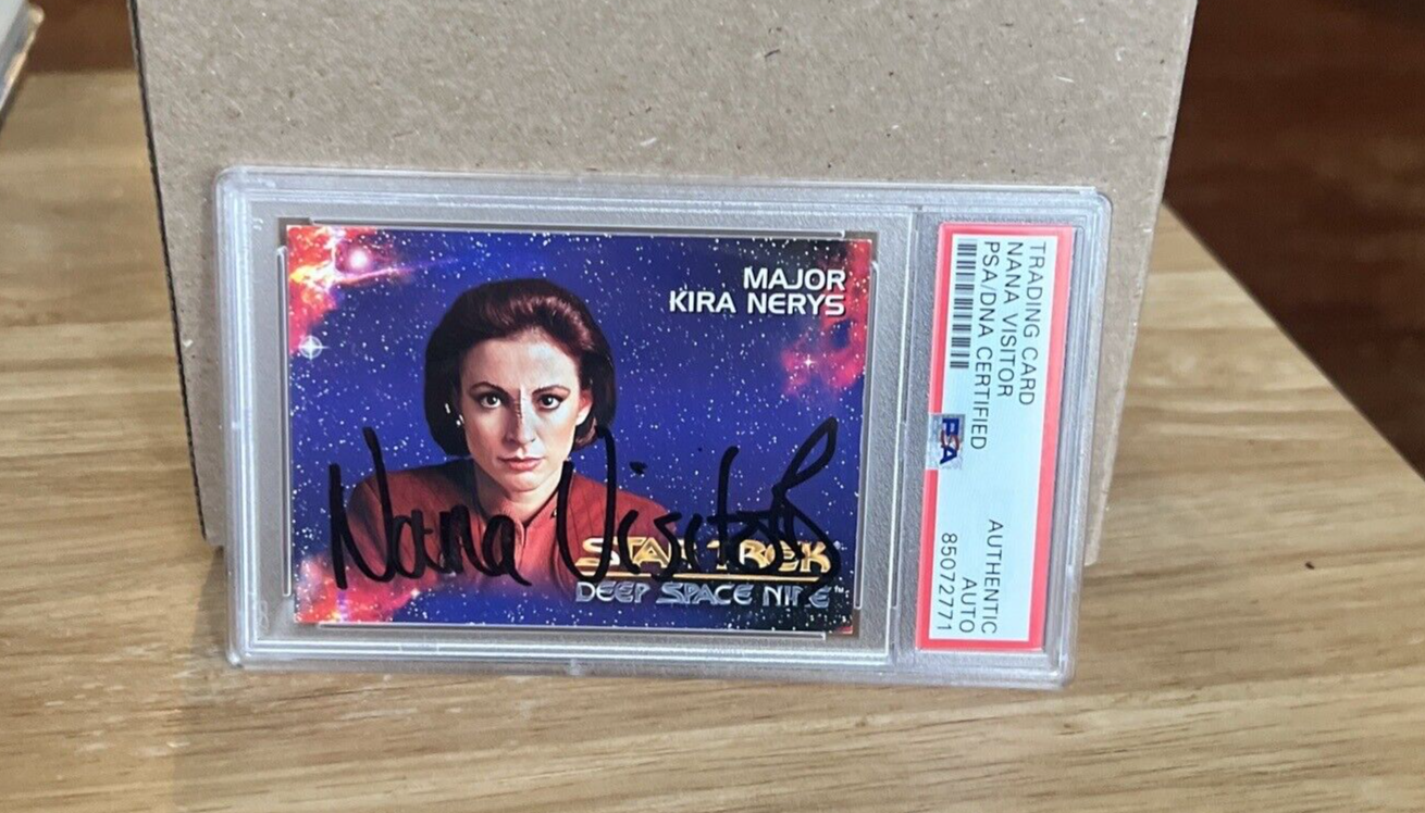 Nana Visitor Autographed Signed Star Trek Deep Space 9 Card #03 PSA Auth. Slab