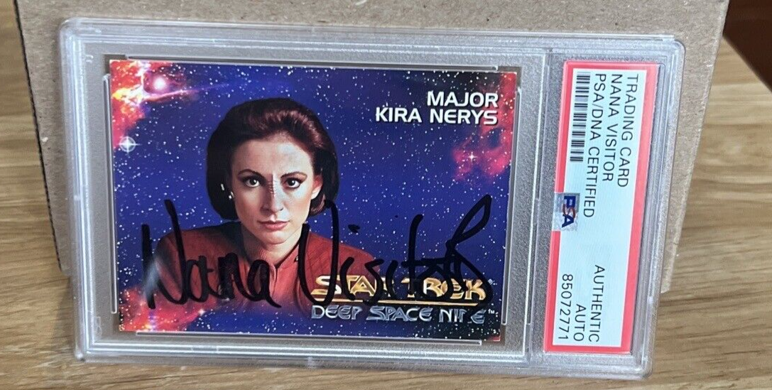 Nana Visitor Autographed Signed Star Trek Deep Space 9 Card #03 PSA Auth. Slab