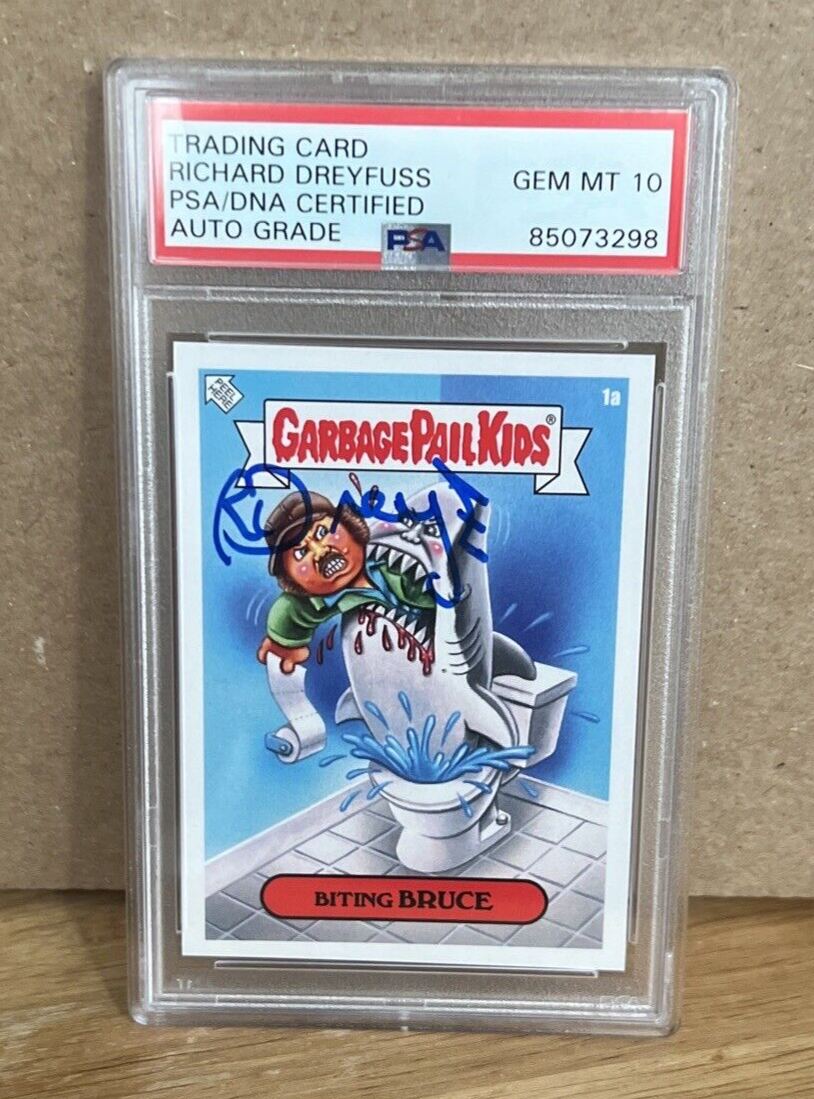 Richard Dreyfuss "Actor" Autographed Signed Jaws GPK Card PSA Slab Auto G GM10