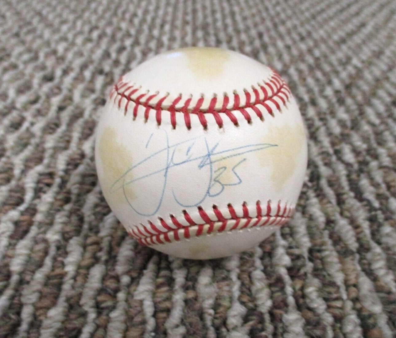 MLB Frank Thomas Whitesox HOF 2014 Autographed Signed Toned Baseball JSA COA