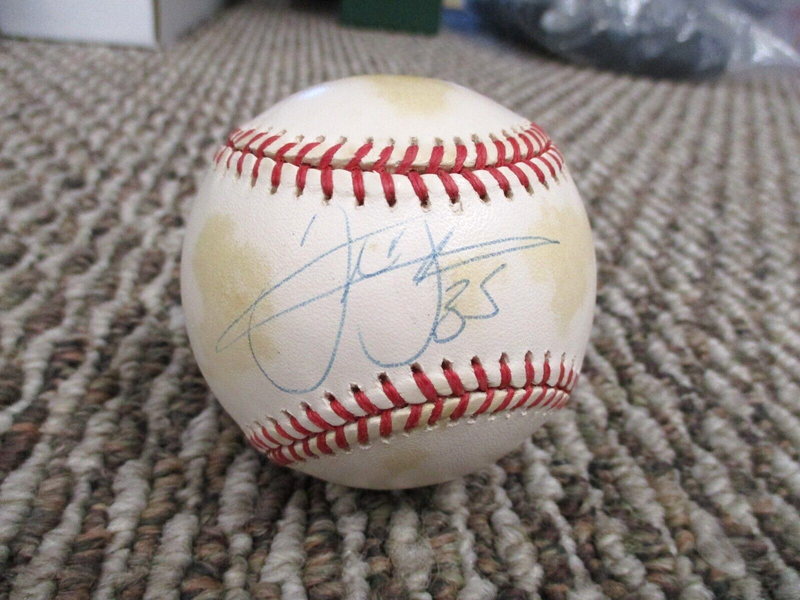 MLB Frank Thomas Whitesox HOF 2014 Autographed Signed Toned Baseball JSA COA