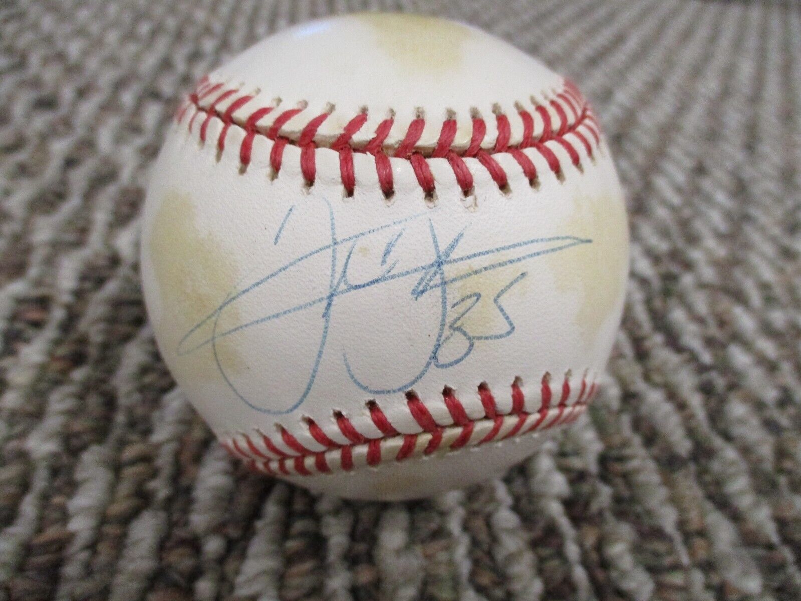 MLB Frank Thomas Whitesox HOF 2014 Autographed Signed Toned Baseball JSA COA