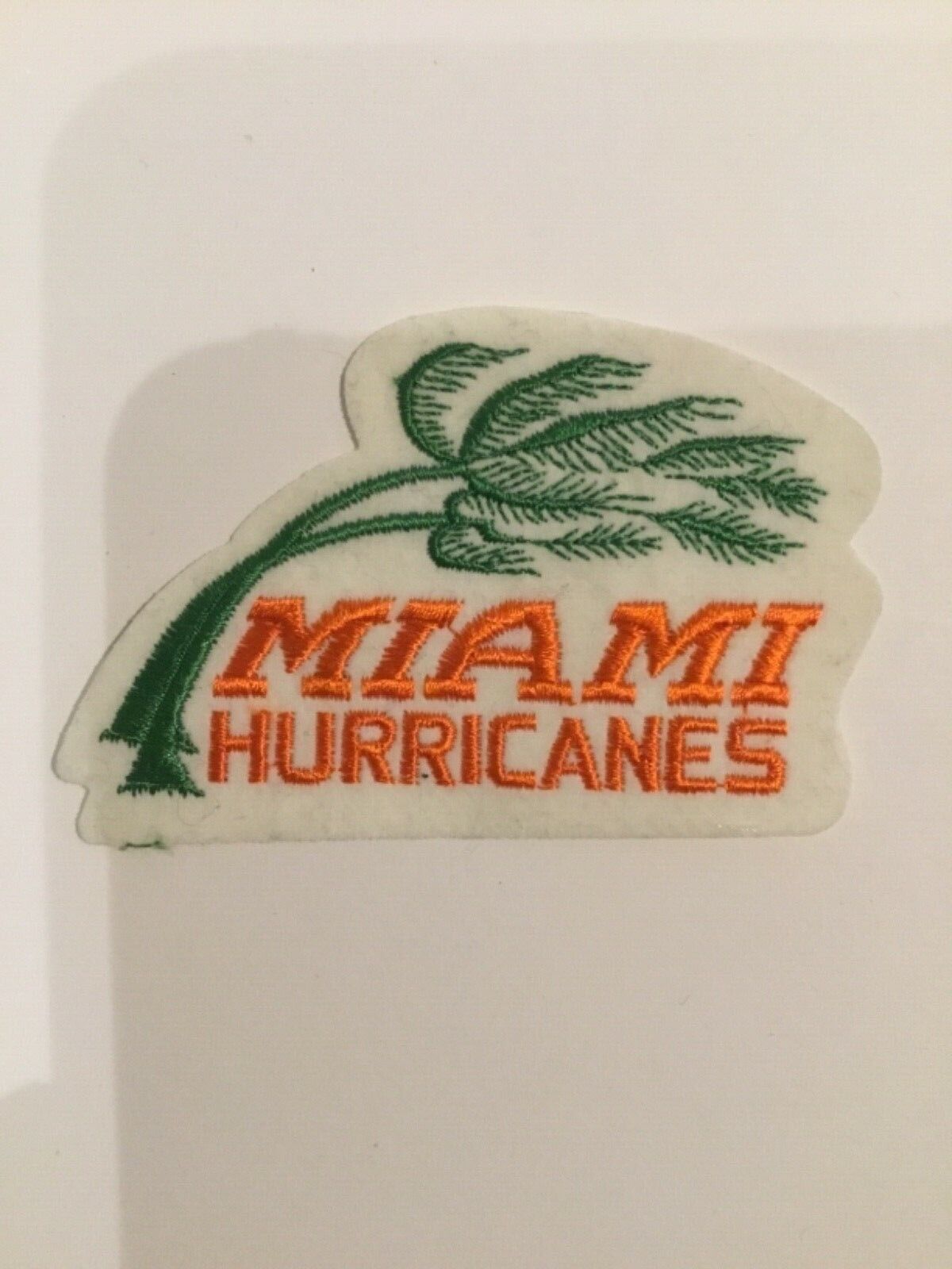 Miami Hurricanes Embroidered Patch ~ 4 Inches