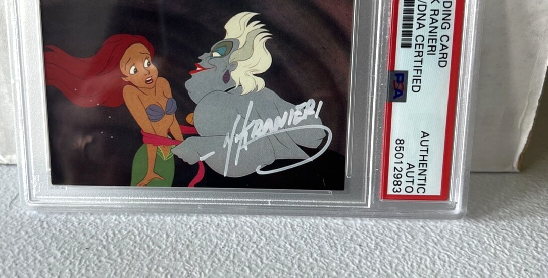 Nick Ranieri "Animator" Autographed Signed 1991 Little Mermaid Card #49 PSA Auth