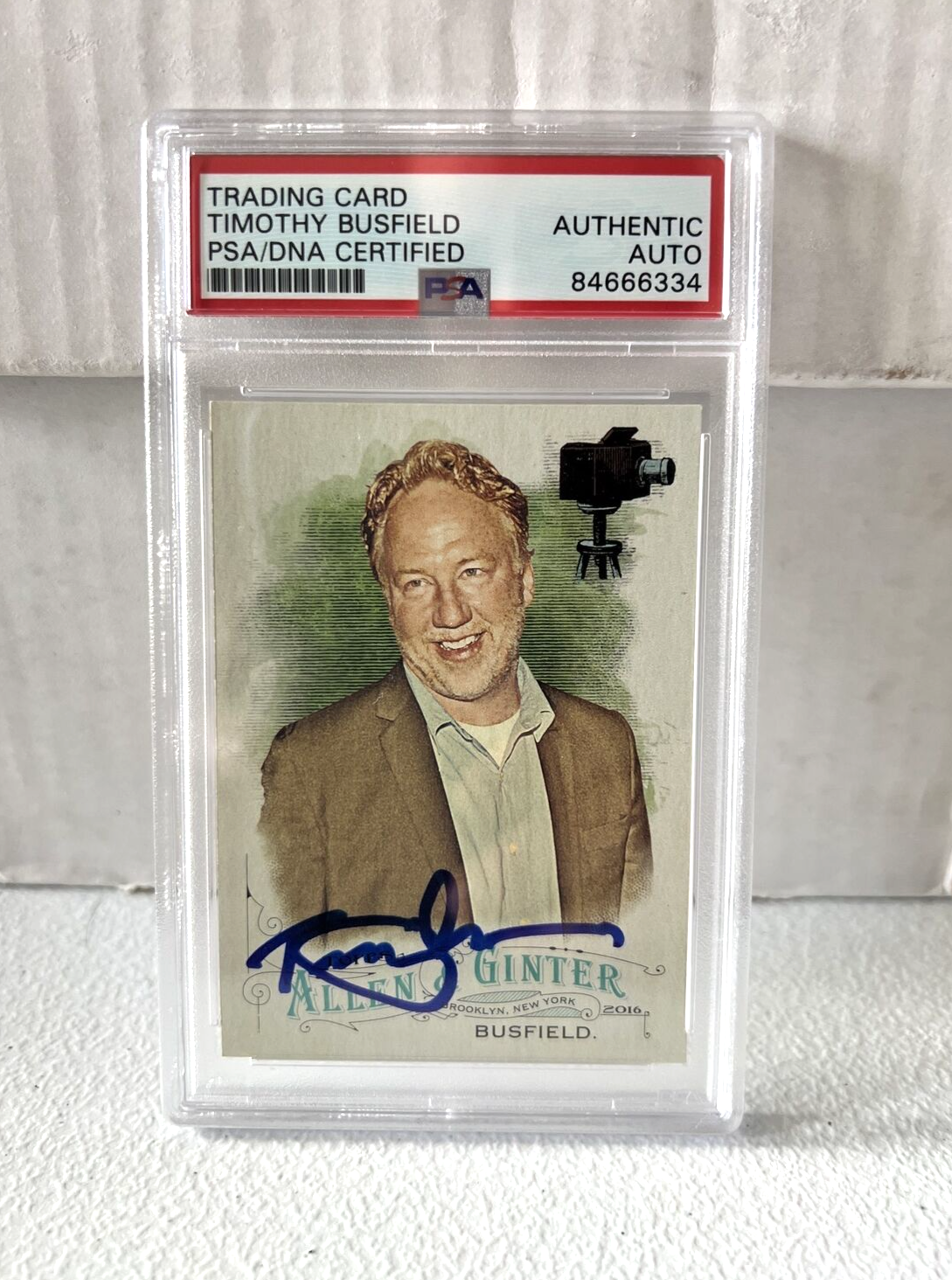 Timothy Busfield "Actor" Autographed Signed 2016 Topps Allen & Ginter Card 8 PSA