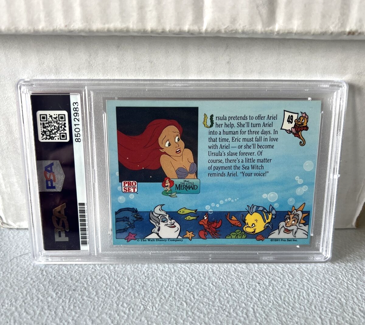 Nick Ranieri "Animator" Autographed Signed 1991 Little Mermaid Card #49 PSA Auth