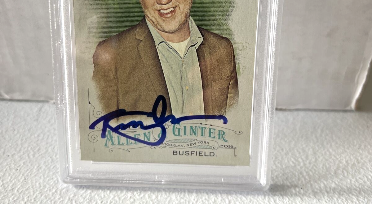 Timothy Busfield "Actor" Autographed Signed 2016 Topps Allen & Ginter Card 8 PSA