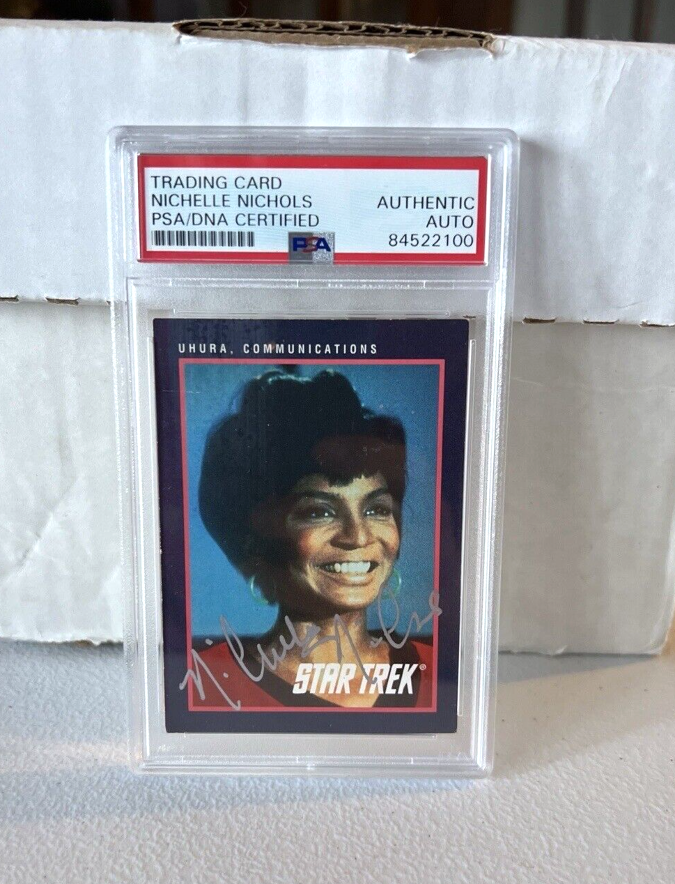 Nichelle Nichols "Actress" Autographed Signed 1991 Star Trek Trading Card PSA