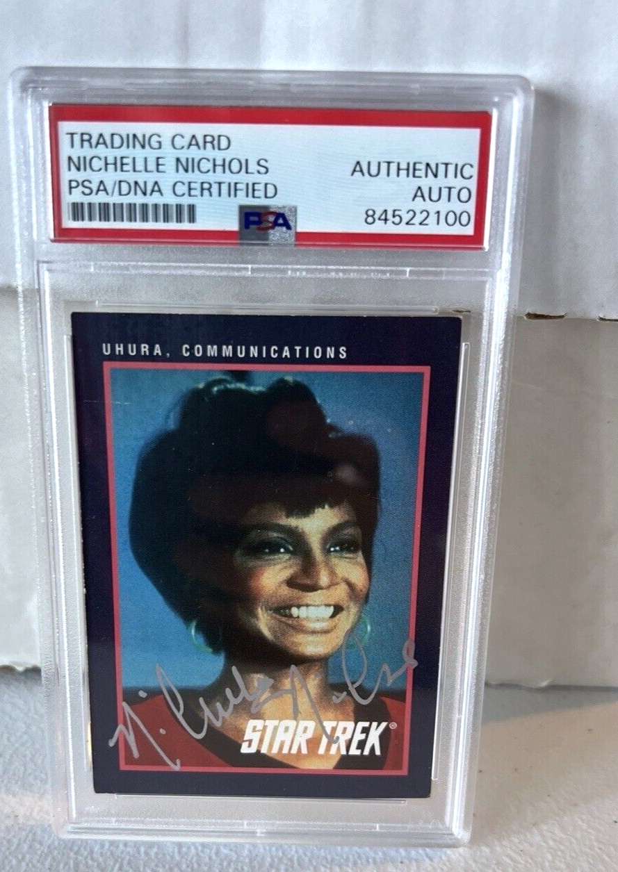 Nichelle Nichols "Actress" Autographed Signed 1991 Star Trek Trading Card PSA