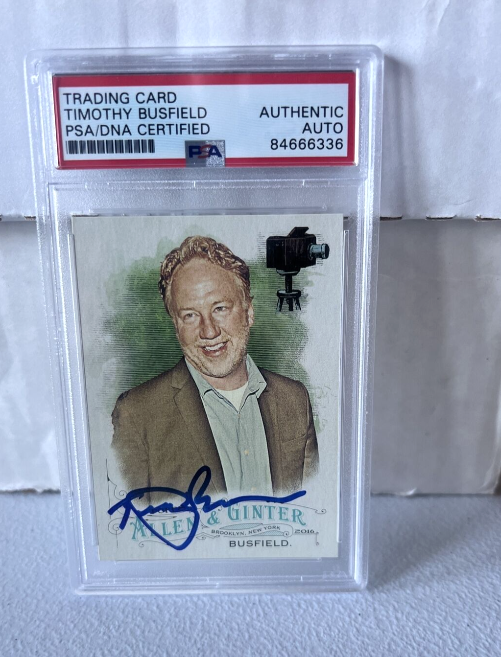 Timothy Busfield "Actor" Autographed Signed Topps 2016 Allen & Ginter Card PSA B