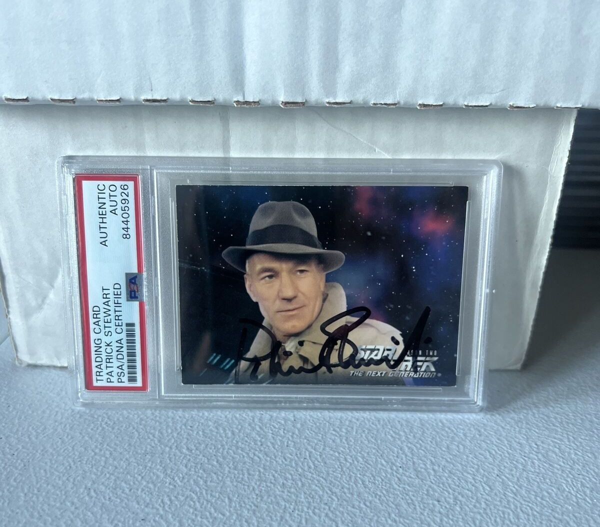 Patrick Stewart "Actor" Autographed Signed 1995 Paramount Star Trek Card PSA