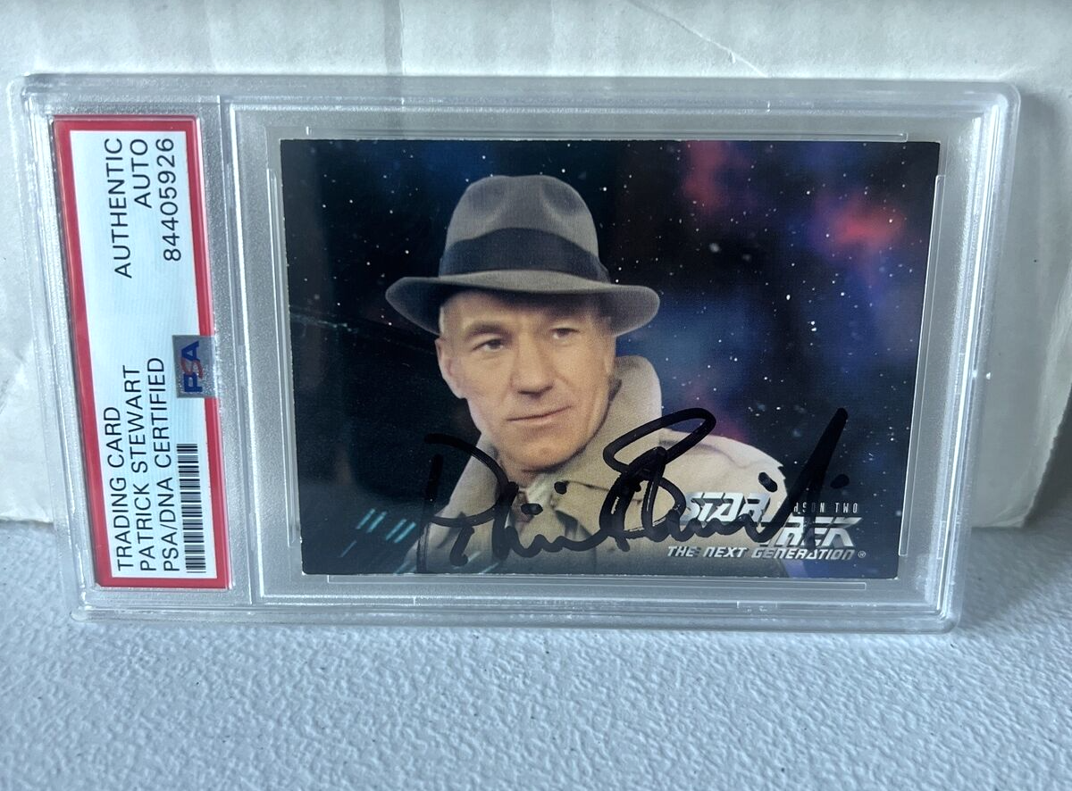 Patrick Stewart "Actor" Autographed Signed 1995 Paramount Star Trek Card PSA