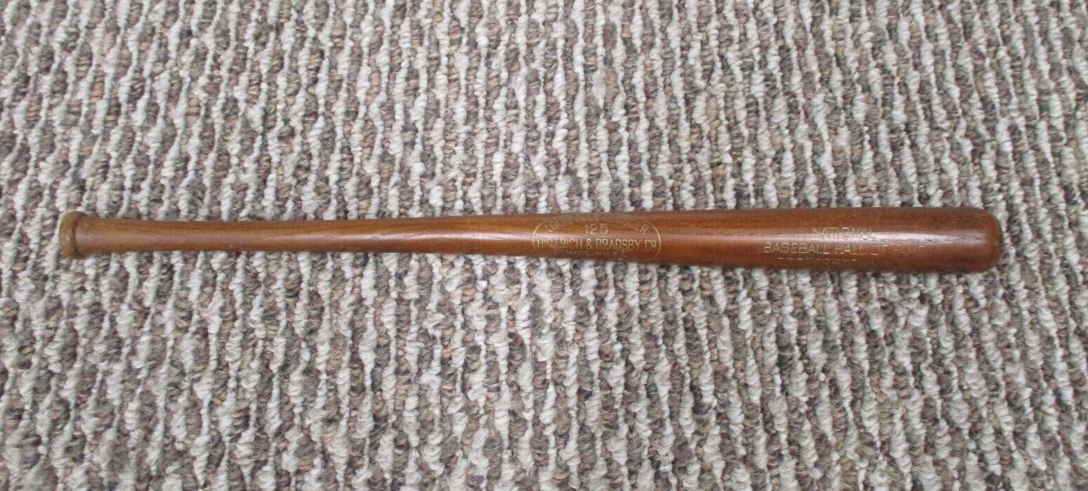 National Baseball Hall OF Fame Cooperstown N.Y. Mini Bat Made In USA LS 125