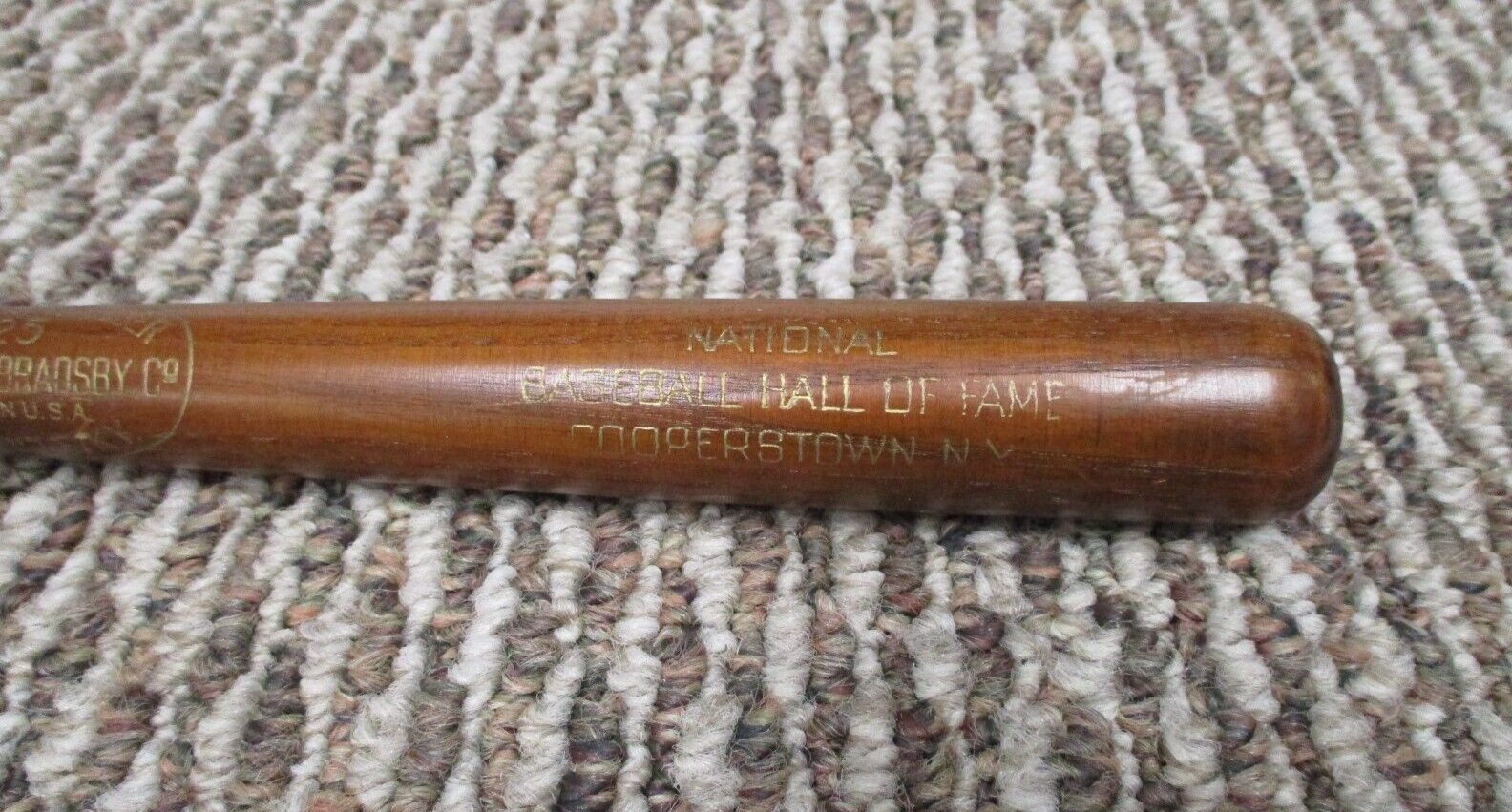 National Baseball Hall OF Fame Cooperstown N.Y. Mini Bat Made In USA LS 125