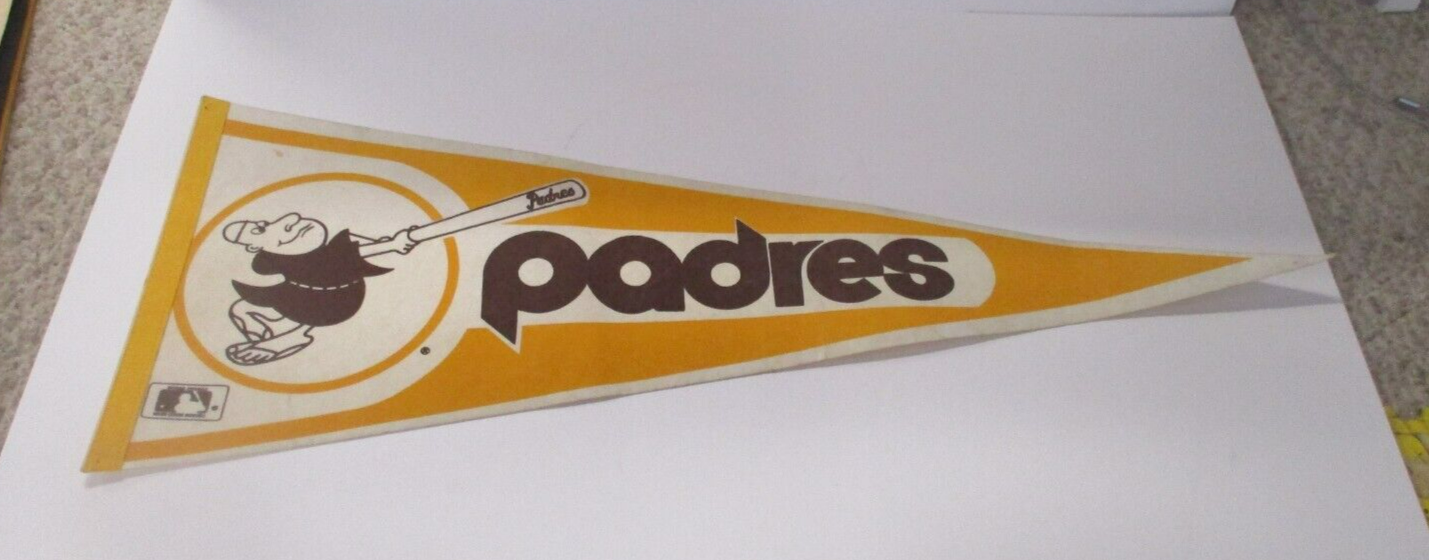 San Diego Padres MLB Official Genuine Baseball vintage Friar Pennant