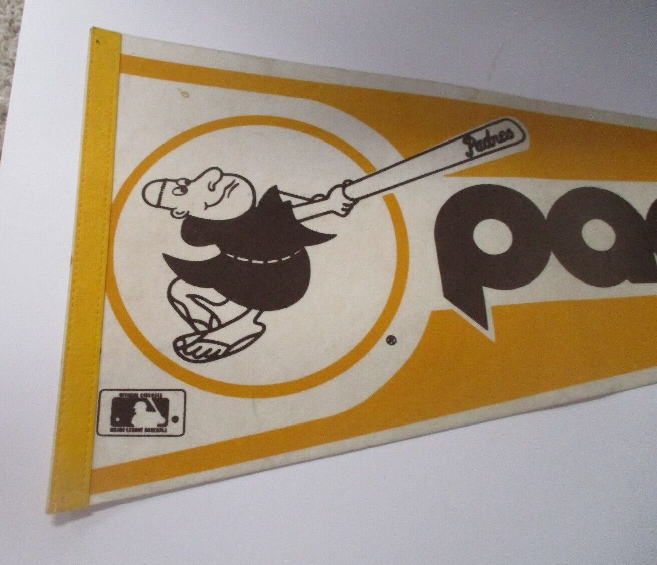 San Diego Padres MLB Official Genuine Baseball vintage Friar Pennant