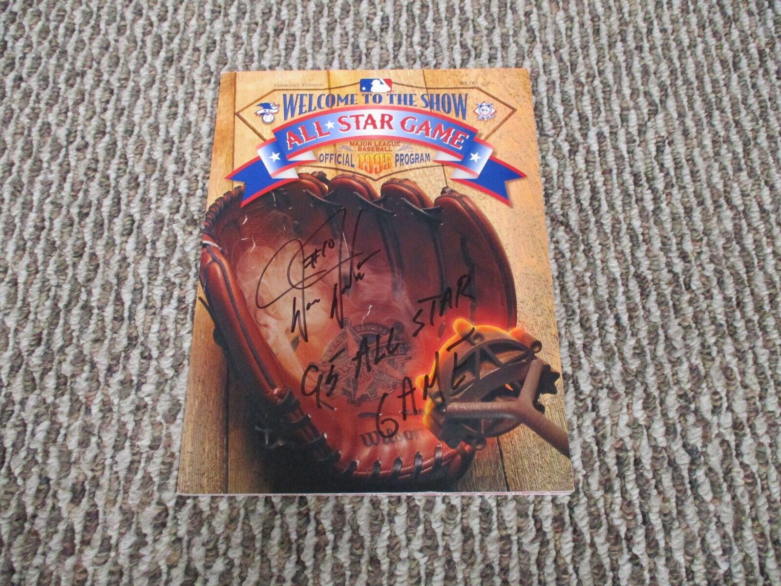 MLB Darren Daulton Autographed Signed 1995 All Star Game Program Script JSA COA