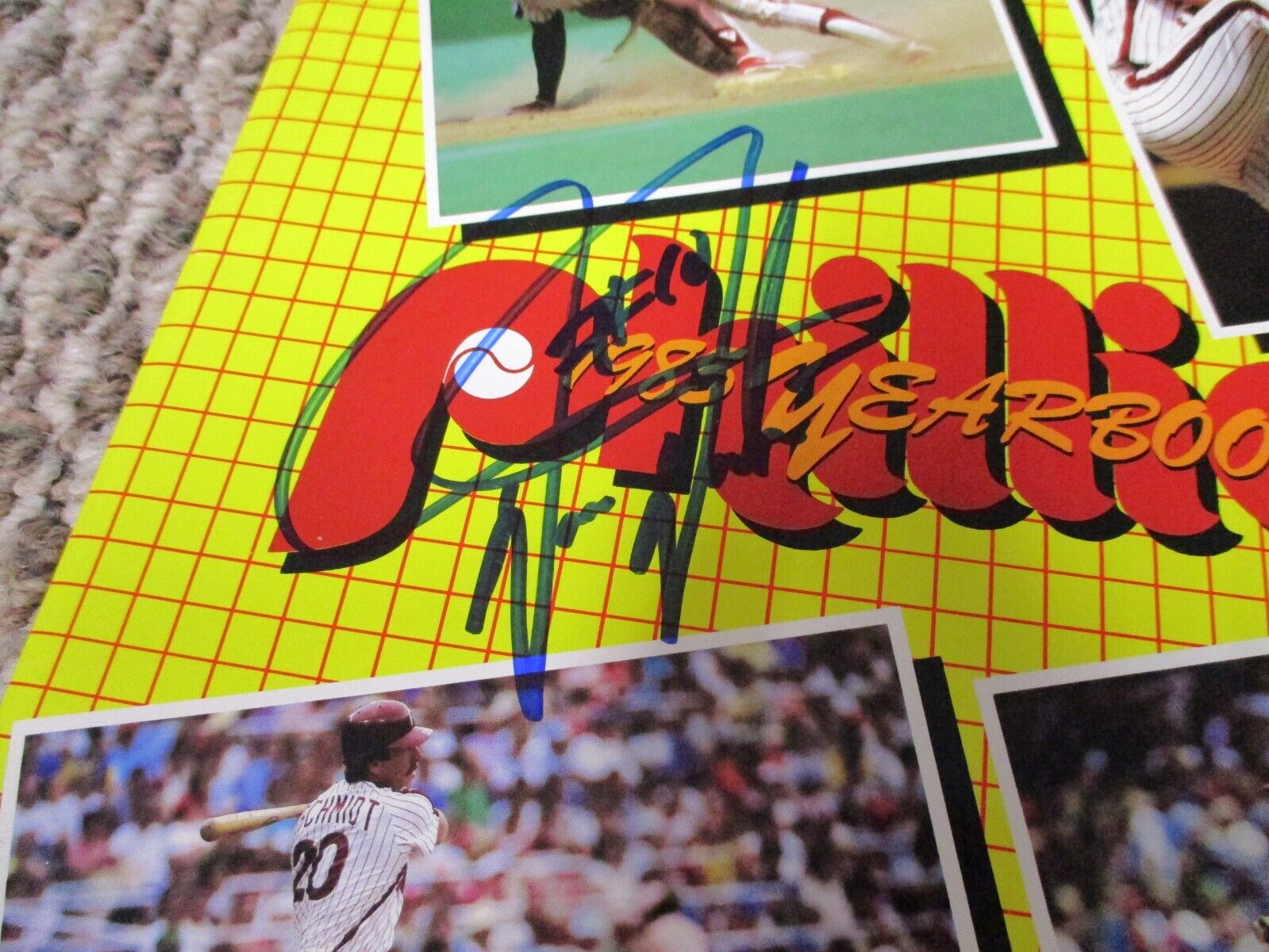 MLB Darren Daulton Autographed Signed Phillies 1985 Yearbook Magazine JSA COA