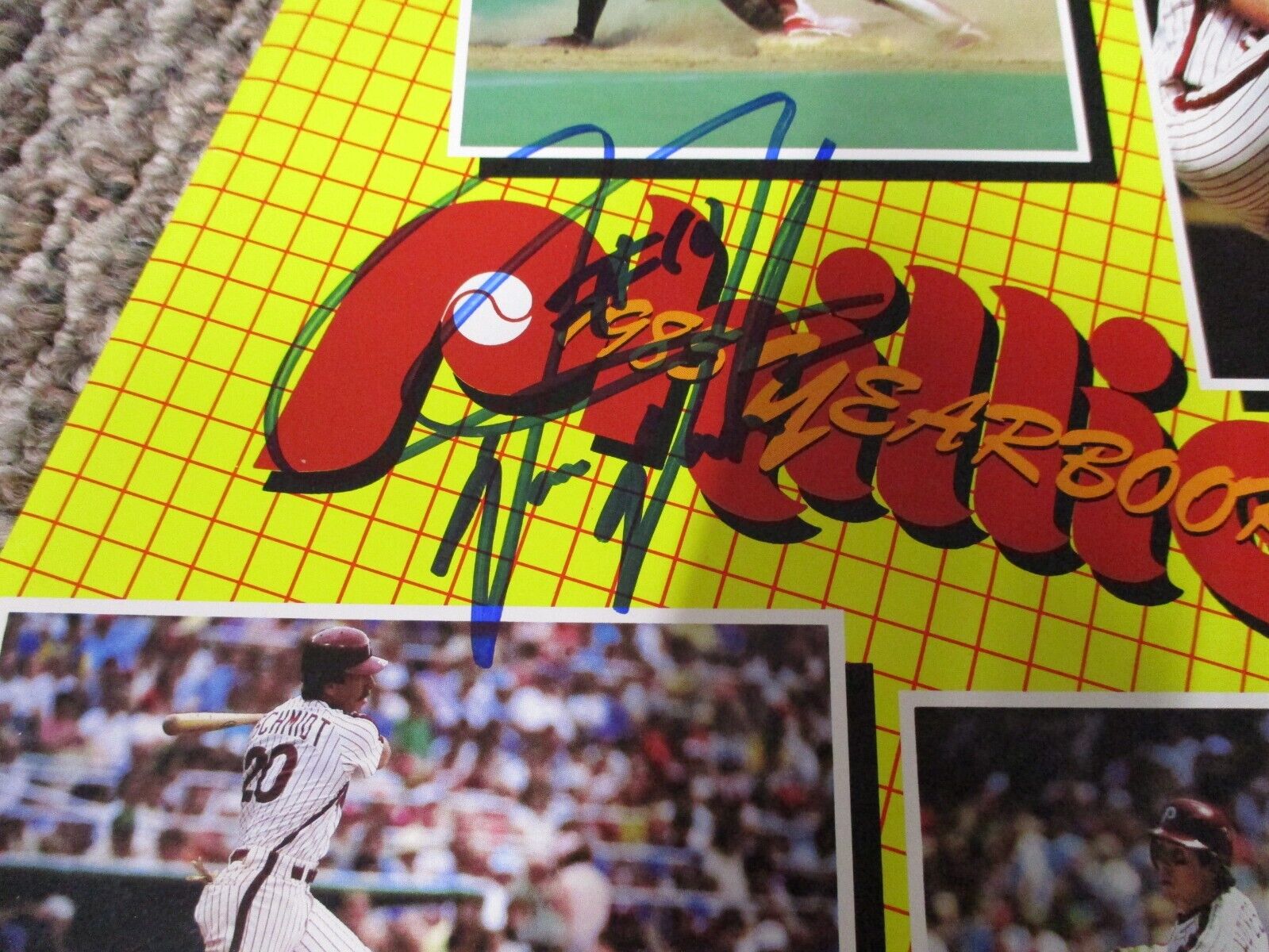 MLB Darren Daulton Autographed Signed Phillies 1985 Yearbook Magazine JSA COA