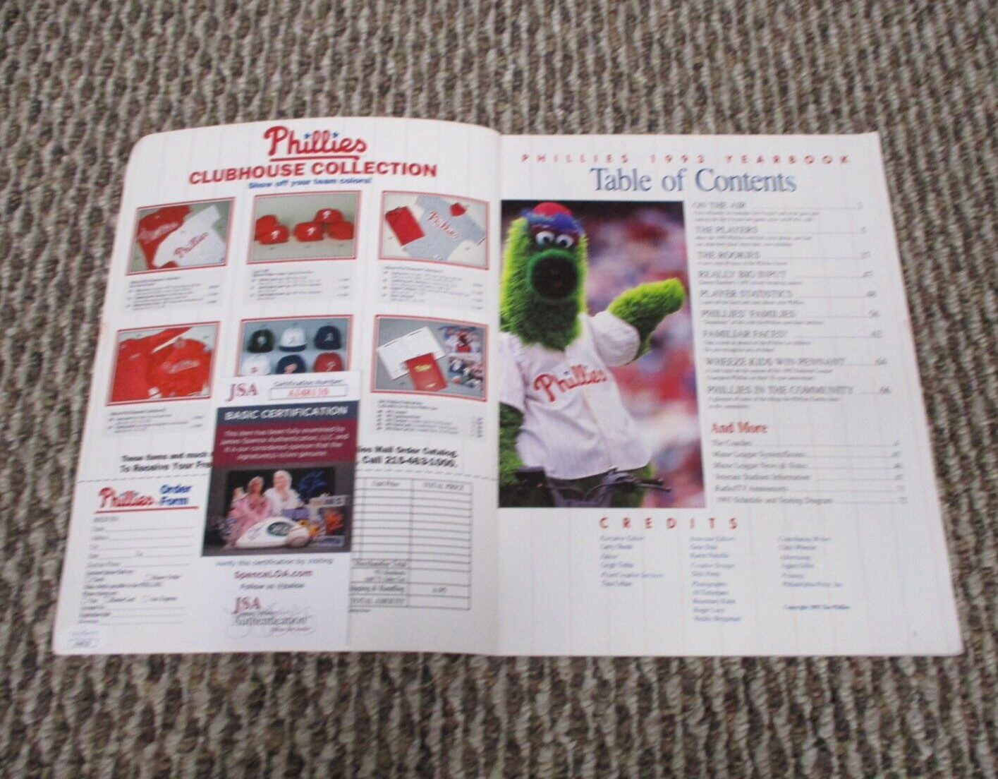 MLB Darren Daulton Autographed Signed 1993 Phillies Yearbook Magazine JSA COA