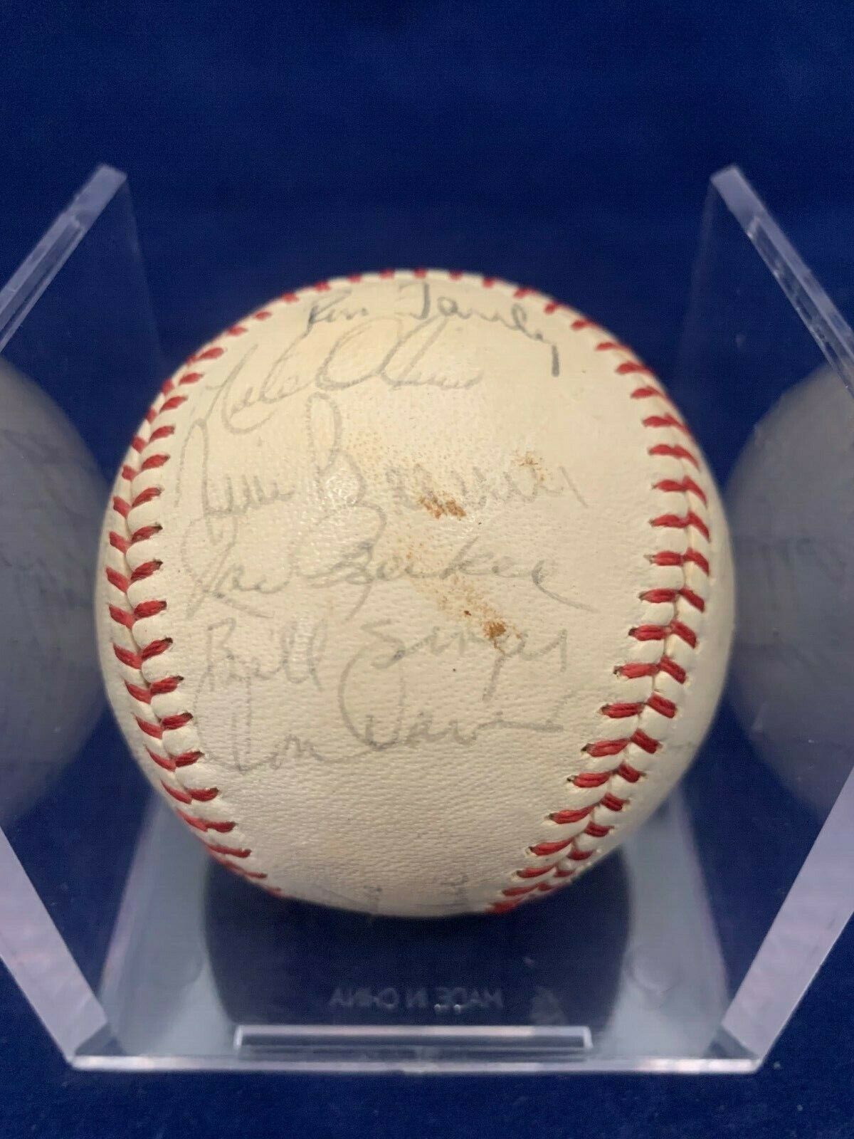 1964 LA Dodgers Team Signed Baseball Koufax Alston comes with JSA LOA