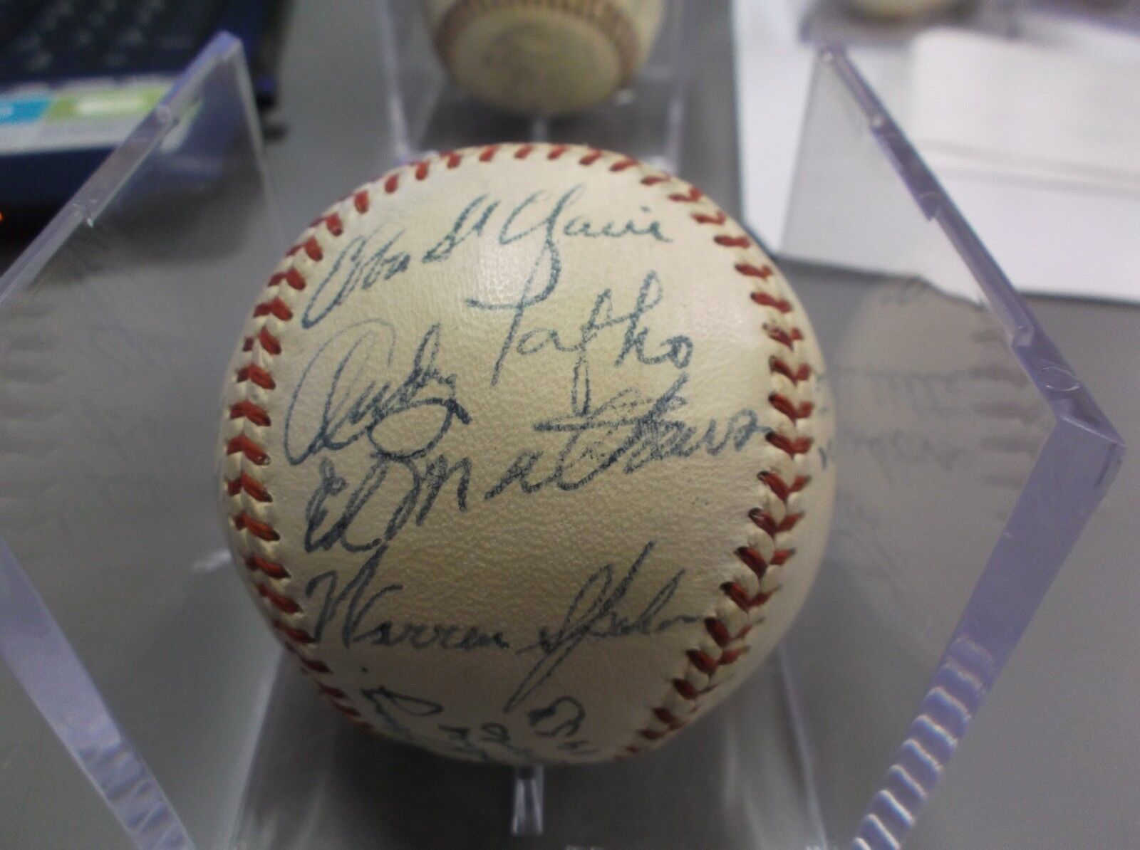 MLB 1953 Milwaukee Braves Inaugural Team Signed Ball 23 Sigs W/ Mathews JSA LOA