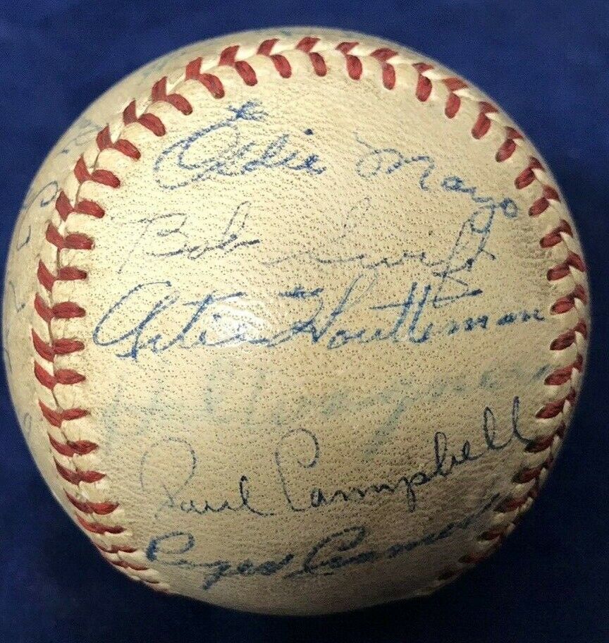 1948 Detroit Tigers Team signed baseball O'Neill Newshouser 25 autos Nice ball