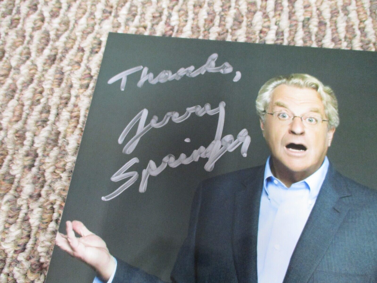 TV Host Jerry Springer Autographed Signed Jerry Springer Show 8x10 Photo PSACOA