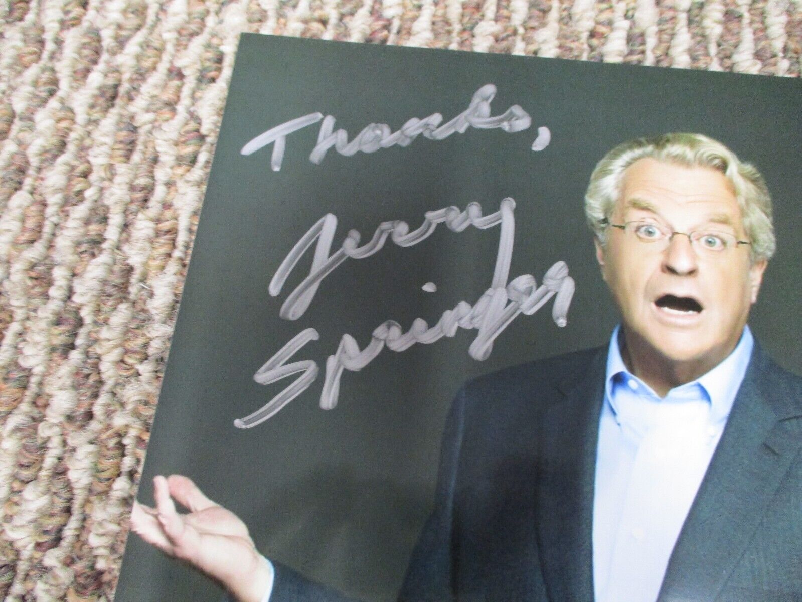 TV Host Jerry Springer Autographed Signed Jerry Springer Show 8x10 Photo PSACOA