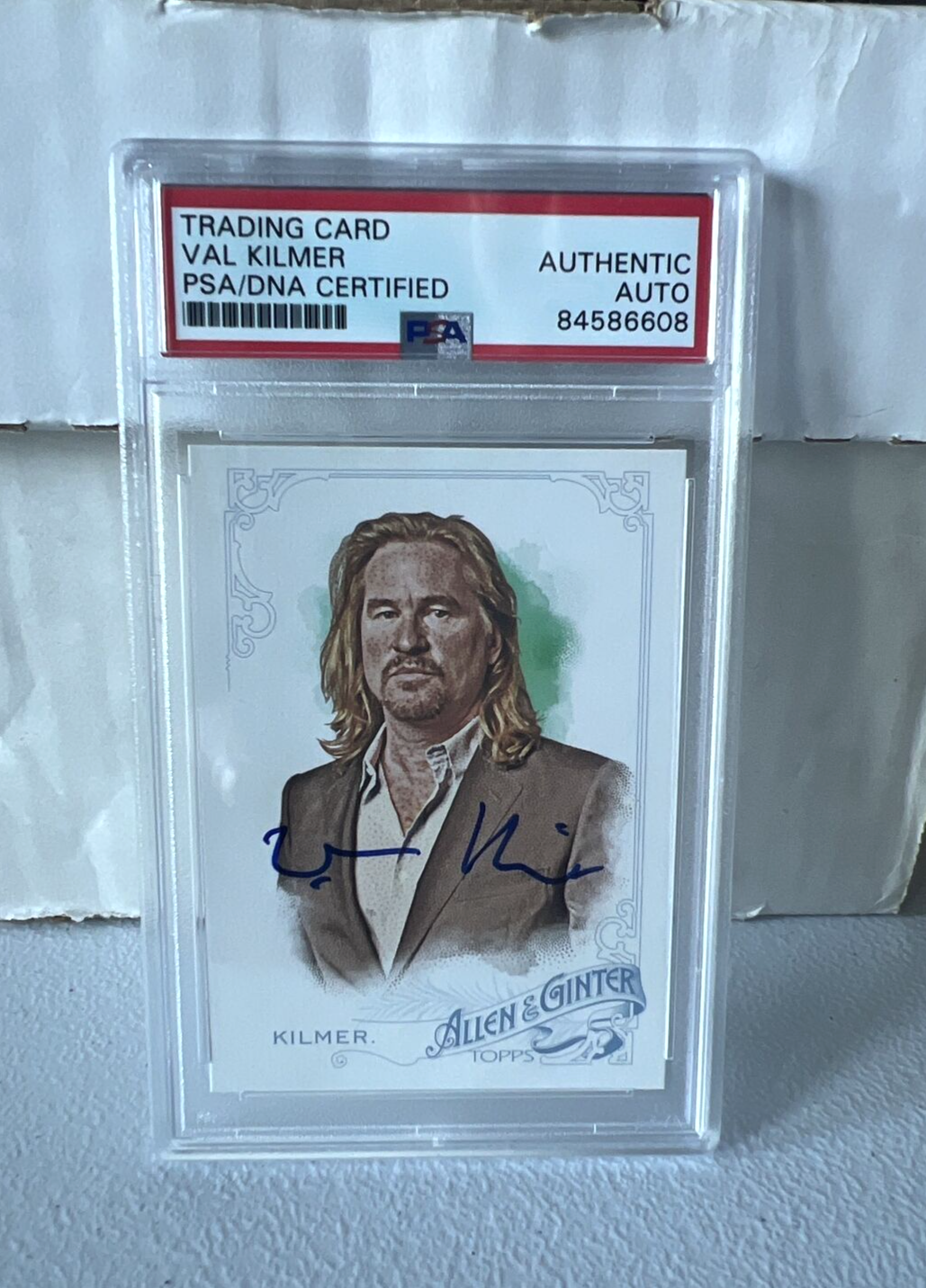 Val Kilmer "Actor" Autographed Signed 2015 Topps Allen & Ginter Card #328 PSA C