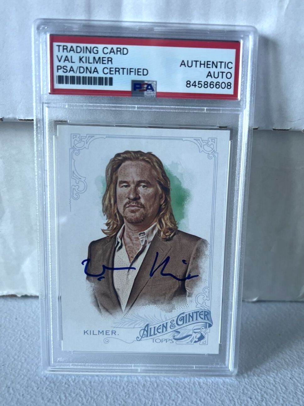 Val Kilmer "Actor" Autographed Signed 2015 Topps Allen & Ginter Card #328 PSA C