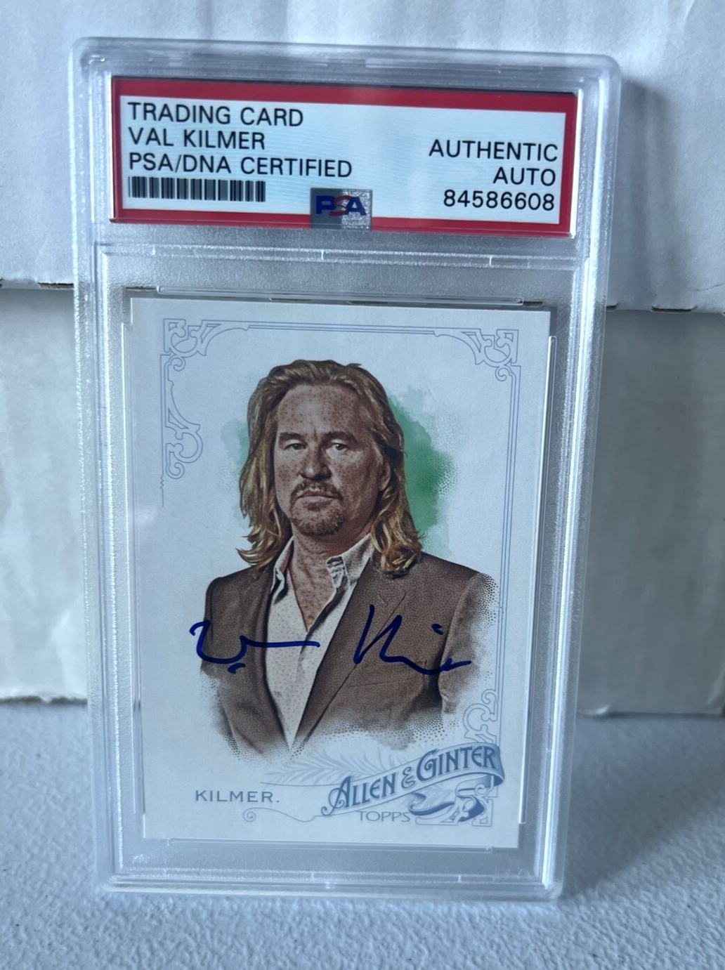 Val Kilmer "Actor" Autographed Signed 2015 Topps Allen & Ginter Card #328 PSA C