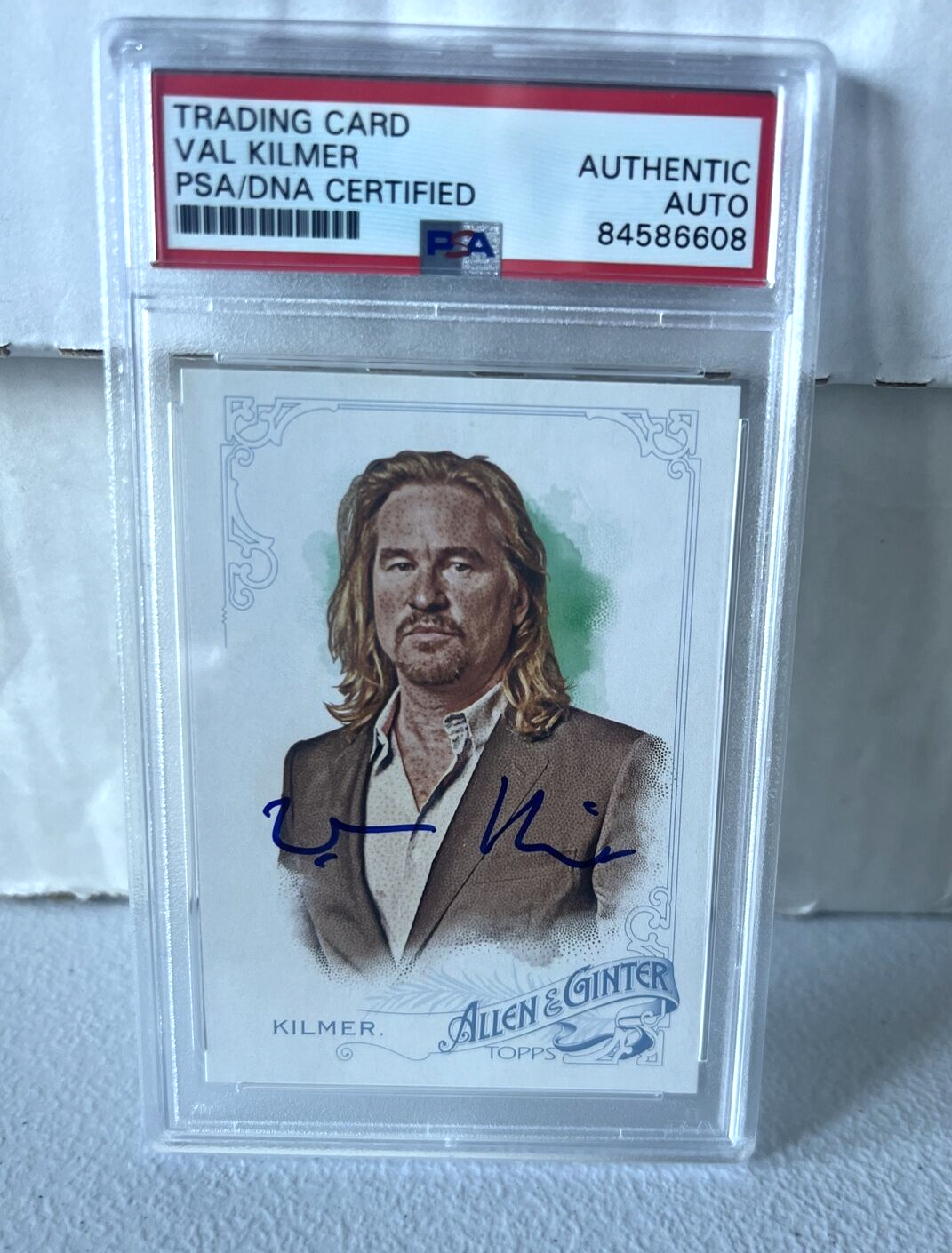 Val Kilmer "Actor" Autographed Signed 2015 Topps Allen & Ginter Card #328 PSA C