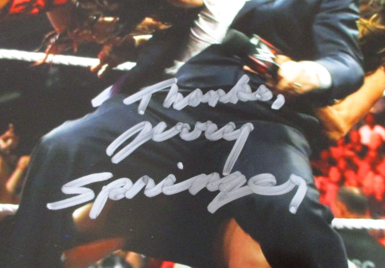 TV Host Jerry Springer Autographed Signed WWE Jerry Springer 8x10 Photo PSA COA