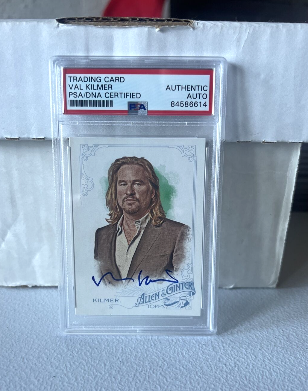 Val Kilmer "Actor" Autographed signed 2015 Topps Allen & Ginter Card #328 PSA D